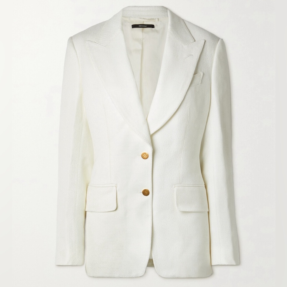 Tom Ford 2023 White Blazer. Size 42. New without tags